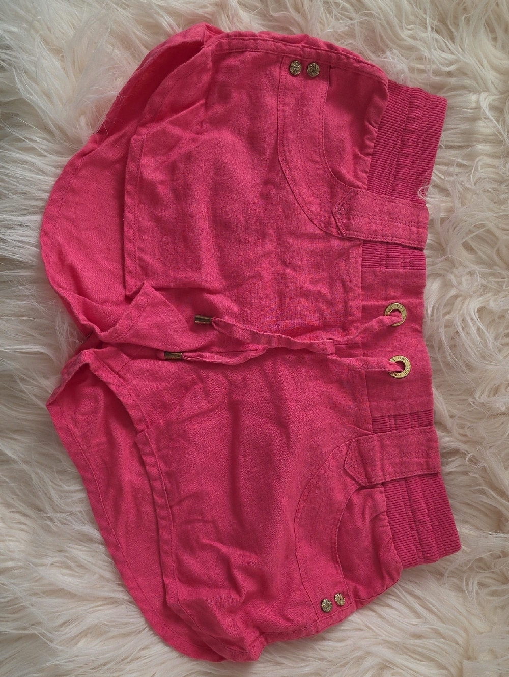 Love Tree Vibrant Pink Drawstring Athletic Shorts